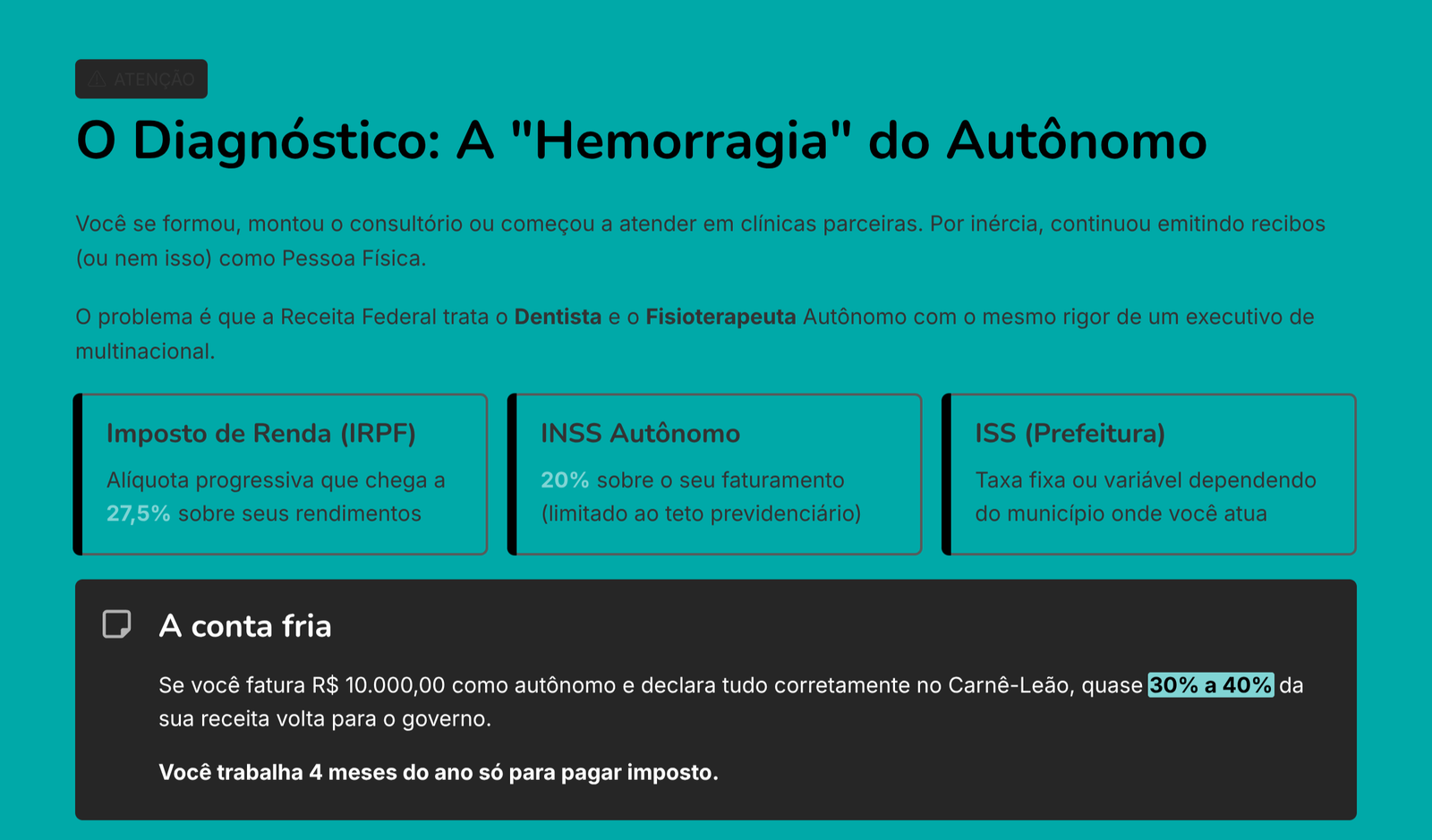 Fisioterapeutas e Dentistas: Vale a pena sair do CPF (Autônomo) para o CNPJ agora?