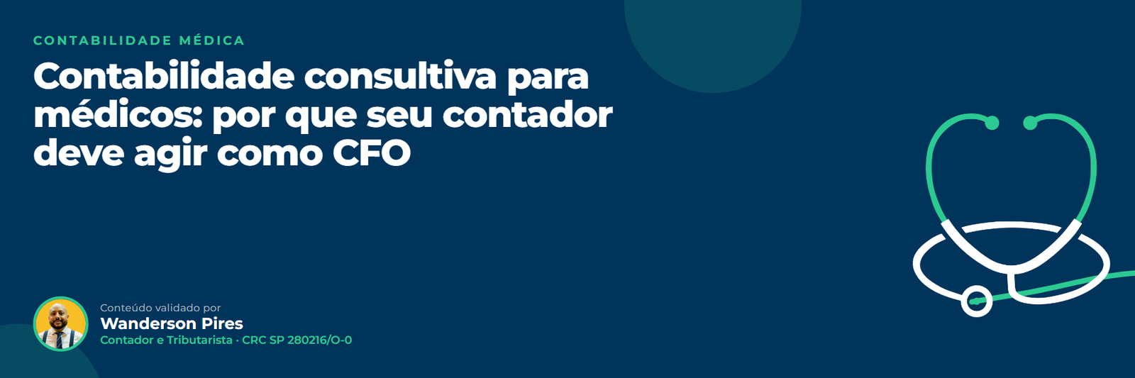 Contabilidade consultiva para médicos: por que seu contador deve agir como CFO