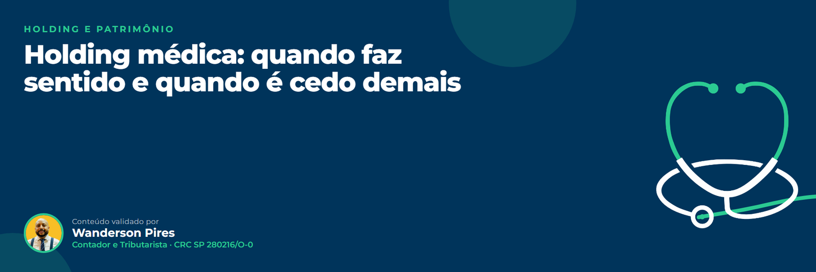 Quando abrir holding médica: Holding médica: quando faz sentido e quando é cedo demais