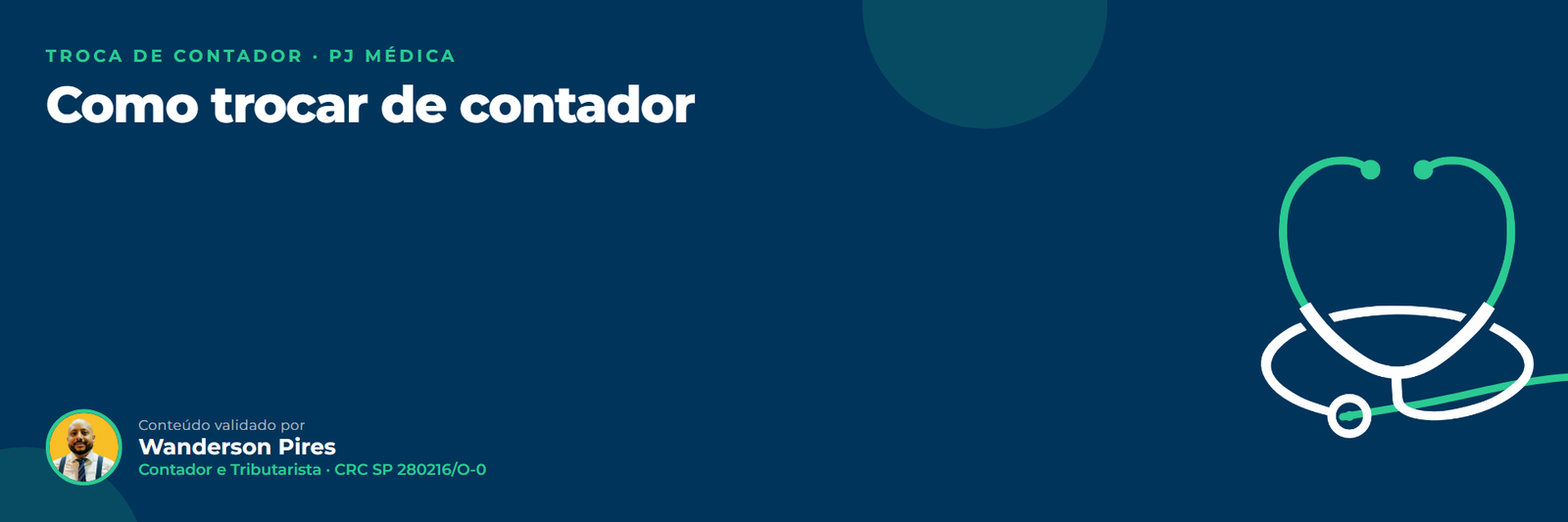 Trocar de contador PJ médica: Como trocar de contador da PJ médica: sinais e passo a passo